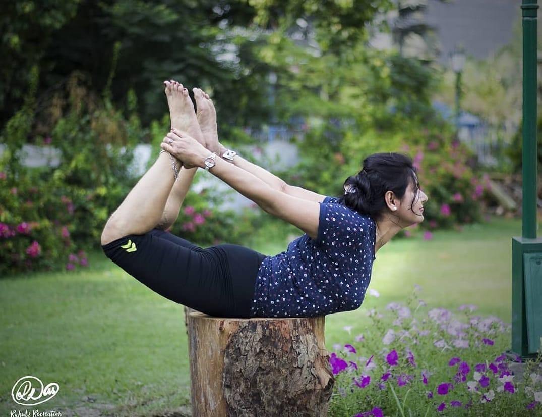 Yoga wellness session